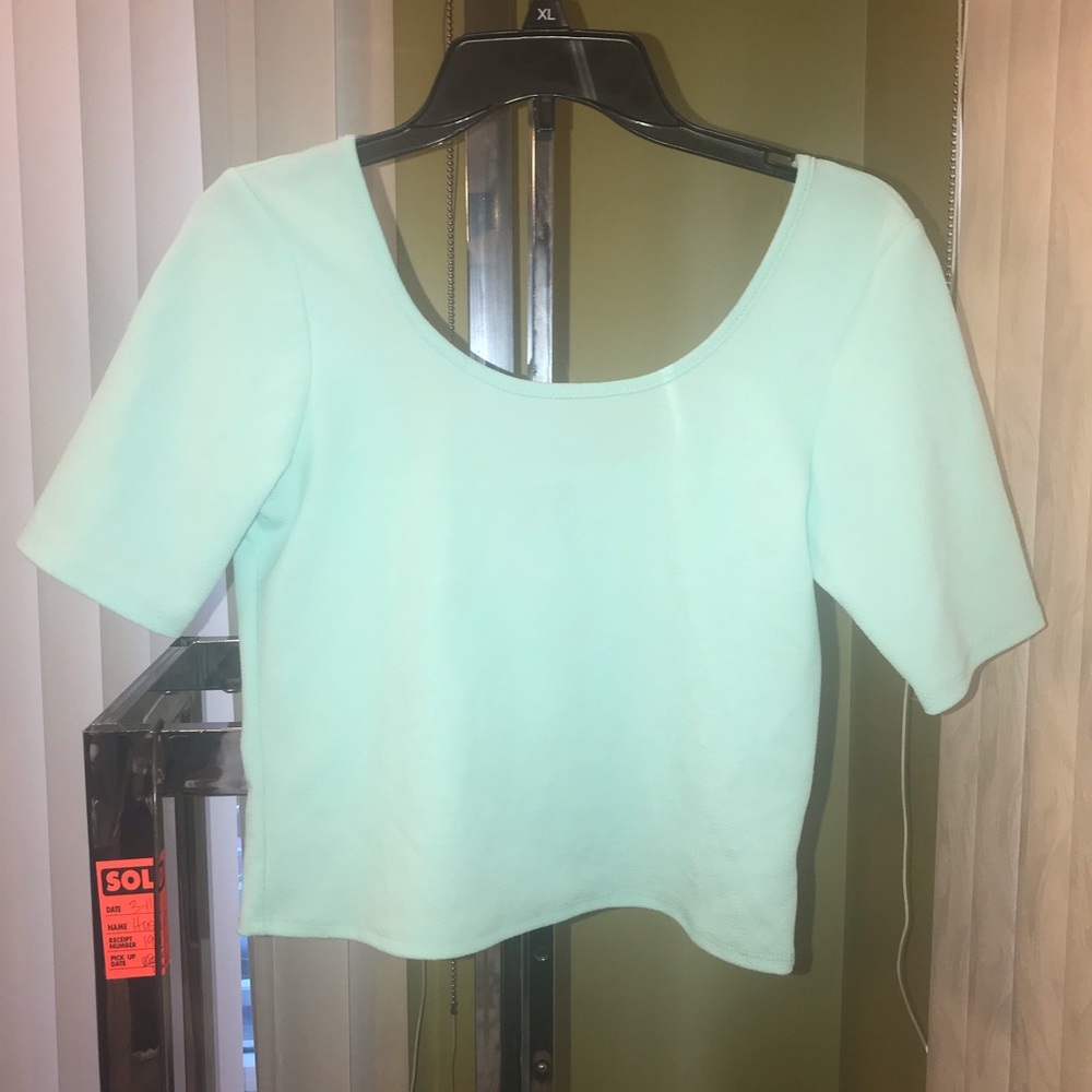 Off the shoulder crop top